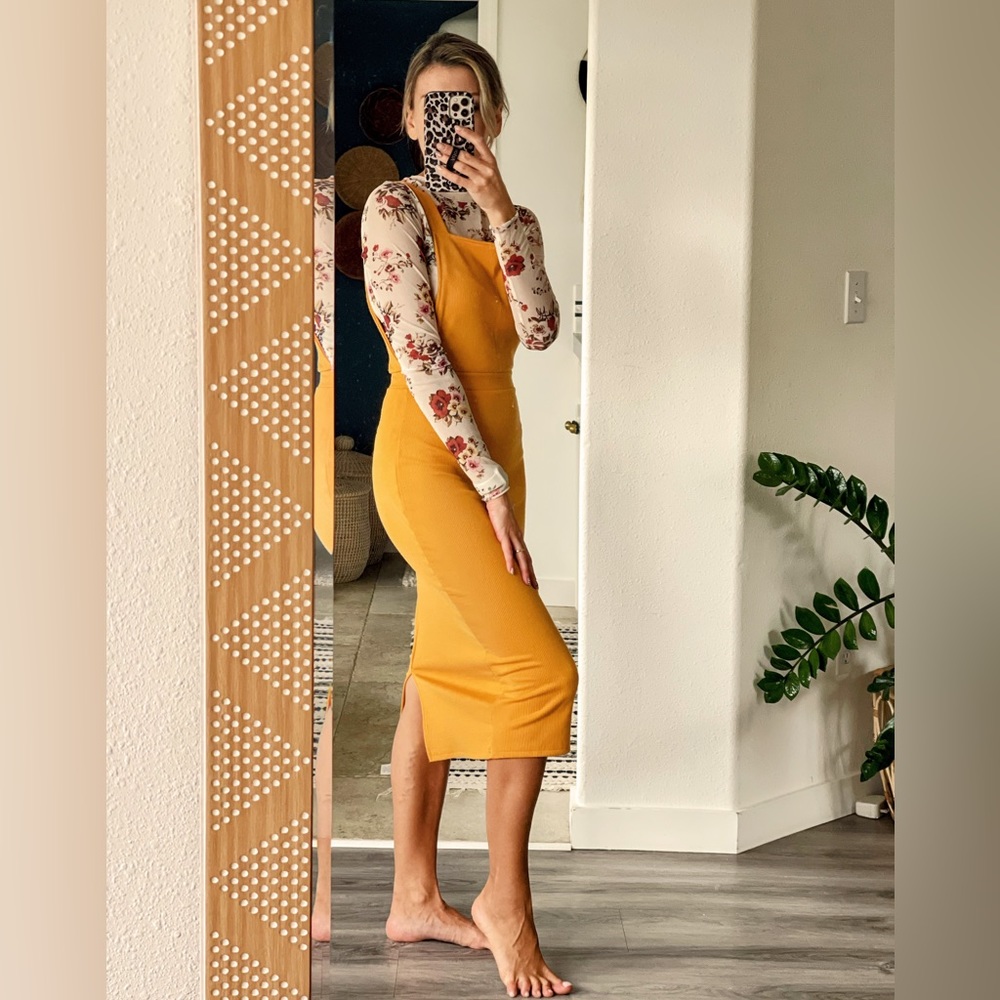 ASOS dress!  beautiful deep yellow!  XS size